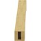 Ekena Millwork 3-inch W x 14-inch D x 14-inch H Westlake Rough Cedar Woodgrain TimberThane Knee Brace, Primed BRCUR03X14X14WTLRCPR - alternate 4